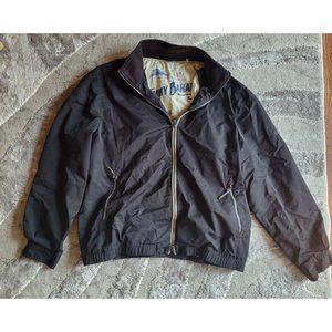 Tommy Bahama Jacket Adult Medium Black Windbreaker Golfing Marlin Coat Mens